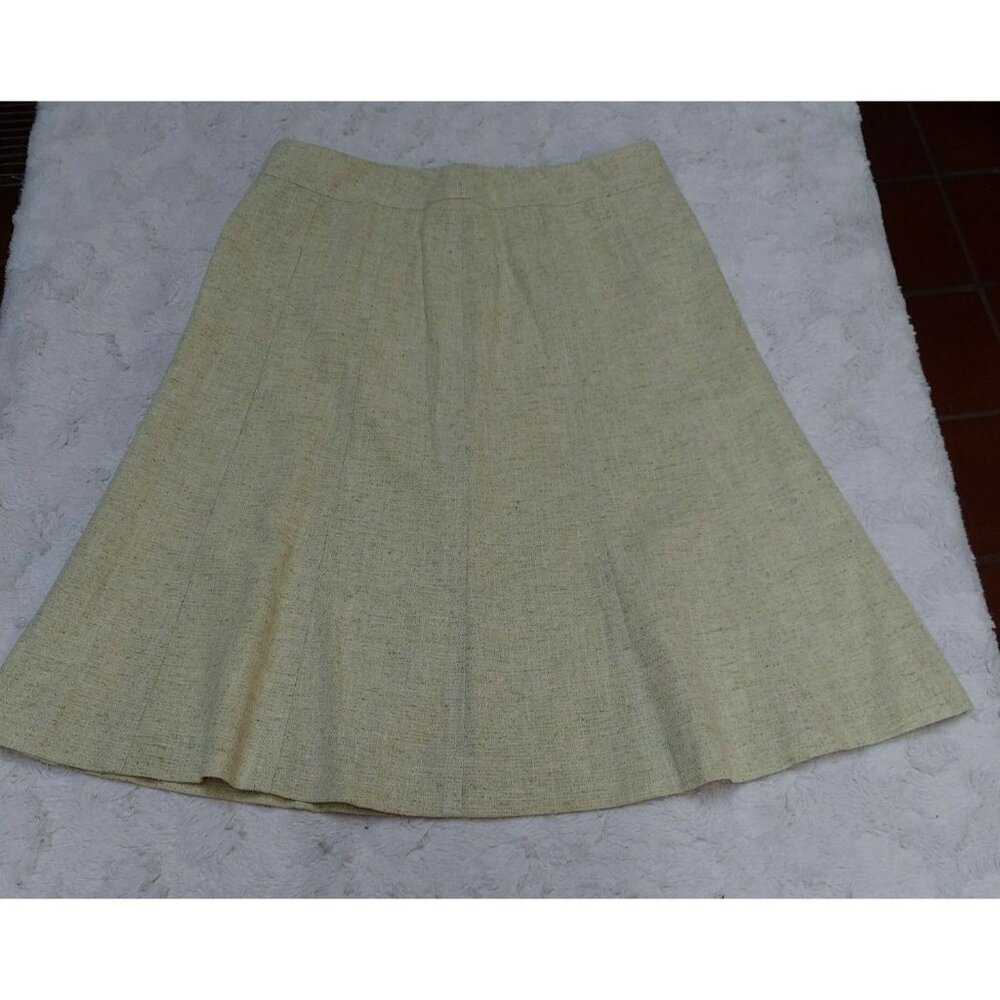 Bill Burns Women's Career Skirt Size 4 Made in Italy Silk Viscose Blend A-Line
